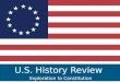 U.S. History Review Exploration to Constitution. Eras of US History Timeline Put the following era of US history in order on the timeline above. Age of
