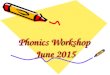 Phonics Workshop June 2015. What is systematic phonics teaching? This teaches children the link between graphemes in written language and phonemes in