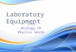 JTHS Biology CP Phyllis Smith Laboratory Equipment