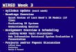WIRED Week 3 Syllabus Update (next week) Readings Overview - Quick Review of Last Week’s IR Models (if time) - Evaluating IR Systems - Understanding Queries