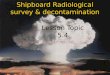 Shipboard Radiological survey & decontamination Lesson Topic 5.4