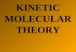 KINETIC MOLECULAR THEORY Kinetic Molecular Theory A theory that explains the physical properties of gases by describing the behavior of subatomic particles