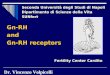 Gn-RH and Gn-RH receptors Dr. Vincenzo Volpicelli Fertility Center Cardito Seconda Università degli Studi di Napoli Dipartimento di Scienze della Vita
