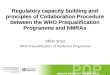 1 Regulatory capacity building and principles of Collaboration Procedure between the WHO Prequalification Programme and NMRAs Milan Smid WHO Prequalification