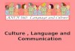 Culture, Language and Communication. Communication Definition: The transmission of information from one individual to another