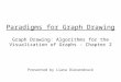 Paradigms for Graph Drawing Graph Drawing: Algorithms for the Visualization of Graphs - Chapter 2 Presented by Liana Diesendruck
