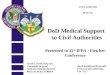 Presented to 35 th IFPA - Fletcher Conference DoD Medical Support to Civil Authorities UNCLASSIFIED Lloyd E. Dodd, Brig Gen Command Surgeon NORAD-USNORTHCOM