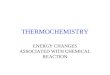 THERMOCHEMISTRY ENERGY CHANGES ASSOCIATED WITH CHEMICAL REACTION
