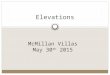 Elevations McMillan Villas May 30 th 2015. Kitchen Kitchen Elevation – South
