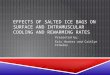 EFFECTS OF SALTED ICE BAGS ON SURFACE AND INTRAMUSCULAR COOLING AND REWARMING RATES Presented by: Eric Hunter and Caitlyn Crowley