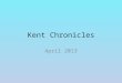 Kent Chronicles April 2013. When you think of the 1920s, what do you think of?