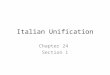 Italian Unification Chapter 24 Section 1. Key Terms Giuseppe Marconi Camillo di Cavour Giuseppe Garibaldi Red shirts Victor Emmanuel