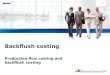Production flow costing and backflush costing Backflush costing