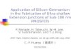 Application of Silicon-Germanium in the Fabrication of Ultra-shallow Extension Junctions of Sub-100 nm PMOSFETs P. Ranade, H. Takeuchi, W.-H. Lee, V. Subramanian,