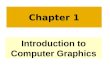 Introduction to Computer Graphics Chapter 1. Agenda Definition Environment for Interactive Graphics Computer Graphics Applications Classification of applications