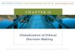 Globalization of Ethical Decision Making C H A P T E R 10