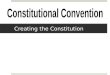 Creating the Constitution. Fair Representation in the Legislature Virginia Plan two house legislature (bi-cameral) number of representatives based upon