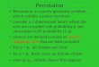 Percolation Percolation is a purely geometric problem which exhibits a phase transition consider a 2 dimensional lattice where the sites are occupied with