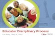 Educator Disciplinary Process Lori Kelly ∙ May 11, 2015
