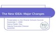 The New IDEA: Major Changes Presentation to the Charter Schools Summit November 7, 2006 Nancy Reder, Esq. Deputy Executive Director NASDSE