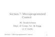 Section 7: Microprogrammed Control 1 M. Balakrishnan Dept. of Comp. Sci. & Engg. I.I.T. Delhi