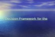 A Decision Framework for the. Briefing of AEC Alternatives