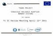 TRAMS PROJECT TERASCALE RELIABLE ADAPTIVE MEMORY SYSTEMS FP7 248789 Y1 EC Review Meeting April 12 th 2011 FIRST YEAR PROJECT REVIEW MEETING Leuven, April