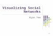 1/25 Visualizing Social Networks Ryan Yee. 2/25 Plan Introduction and terminology Vizster NodeTrix MatLink Applications to Multi-agent systems
