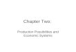 Chapter Two: Production Possibilities and Economic Systems