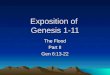 Exposition of Genesis 1-11 The Flood Part II Gen 6:13-22