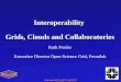 Interoperability@Chep2009 Interoperability Grids, Clouds and Collaboratories Ruth Pordes Executive Director Open Science Grid, Fermilab