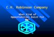 C.H. Robinson Company What Kind of Opportunities Exist For Me?