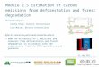Module 2.5 Estimation of carbon emissions from deforestation and forest degradation REDD+ training materials by GOFC-GOLD, Wageningen University, World