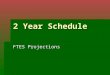 2 Year Schedule FTES Projections. Assumptions ΔCourse list supplied by Area Coordinators ΔFTES calculated from ΔContact Hours ΔAccounting Method (Weekly,