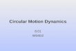 Circular Motion Dynamics 8.01 W04D2. Today’s Reading Assignment: W04D2 Young and Freedman: 3.4; 5.4-5.5 2