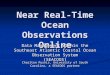 Near Real-Time Ocean Observations Online Data Management within the Southeast Atlantic Coastal Ocean Observation System (SEACOOS) Charlton Purvis, University