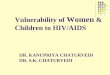 Vulnerability of Women & Children to HIV/AIDS DR. KANUPRIYA CHATURVEDI DR. S.K. CHATURVEDI