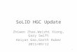 SoLID HGC Update Zhiwen Zhao,Weizhi Xiong, Gary Swift Haiyan Gao,Garth Huber 2015/09/12 1