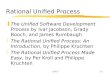 CS4272-1 Rational Unified Process zThe Unified Software Development Process by Ivar Jacobson, Grady Booch, and James Rumbaugh zThe Rational Unified Process: