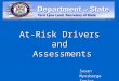 At-Risk Drivers and Assessments Susan Mynsberge Senior Analyst, MDOS