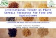 International Treaty on Plant Genetic Resources for Food and Agriculture Conservation, exchange, and use of rice genetic resources Ruaraidh Sackville Hamilton,