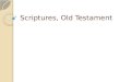 Scriptures, Old Testament. Breakdown of the OT Zanzig: 4 sections Catholic Youth Bible: 5 sections 1. Pentateuch 2. Historical Books 3. Wisdom Books 4