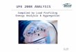 UFE 2008 Analysis 1 UFE 2008 ANALYSIS Compiled by Load Profiling Energy Analysis & Aggregation