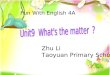 Fun With English 4A Zhu Li Taoyuan Primary School