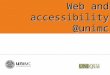 Web and accessibility @unimc. Sinc@he meeting at unimc Norms in web context for PA Applications of the norms in our websites 01/12/2015SINC@HE2