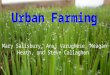 Urban Farming Mary Salisbury, Anuj Varughese, Meagan Heath, and Steve Callaghan