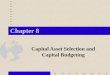 Chapter 8 Capital Asset Selection and Capital Budgeting