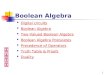 1 Boolean Algebra  Digital circuits Digital circuits  Boolean Algebra Boolean Algebra  Two-Valued Boolean Algebra Two-Valued Boolean Algebra  Boolean