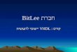 חברת BitLee קורס : VHDL יישומי לתעשיה. VHDL- Very high speed integrated circuits Hardware Description Language