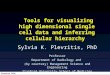 Stanford CCSB Tools for visualizing high dimensional single cell data and inferring cellular hierarchy Sylvia K. Plevritis, PhD Professor Department of